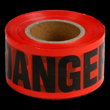 Comfitwear Red Danger Barricade Tape 3 in. x 1000', 2PK PT-200-2PK